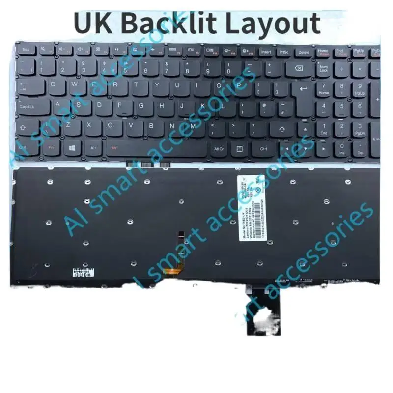 

Клавиатура с подсветкой для Великобритании Y50 Y50-70 Y70-70 U530 U530P U530P-IFI T6B2-UKa *&*
