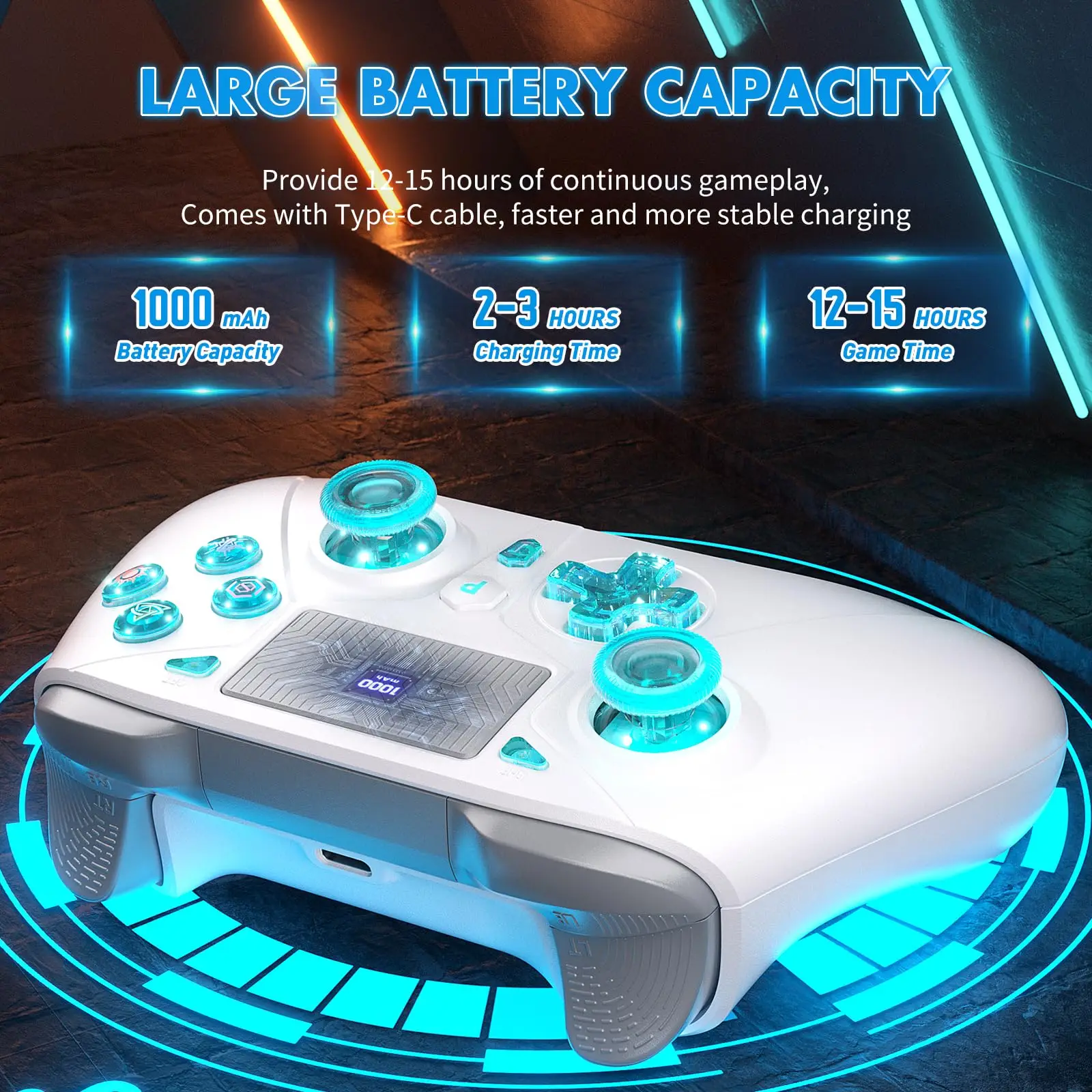 Wireless Controller For PlayStation5/PS5/PS4/PC/iOS/Switch,Game Joystick 6-Axis Gyro,Dual Vibration,Turbo,Remote Control Gamepad