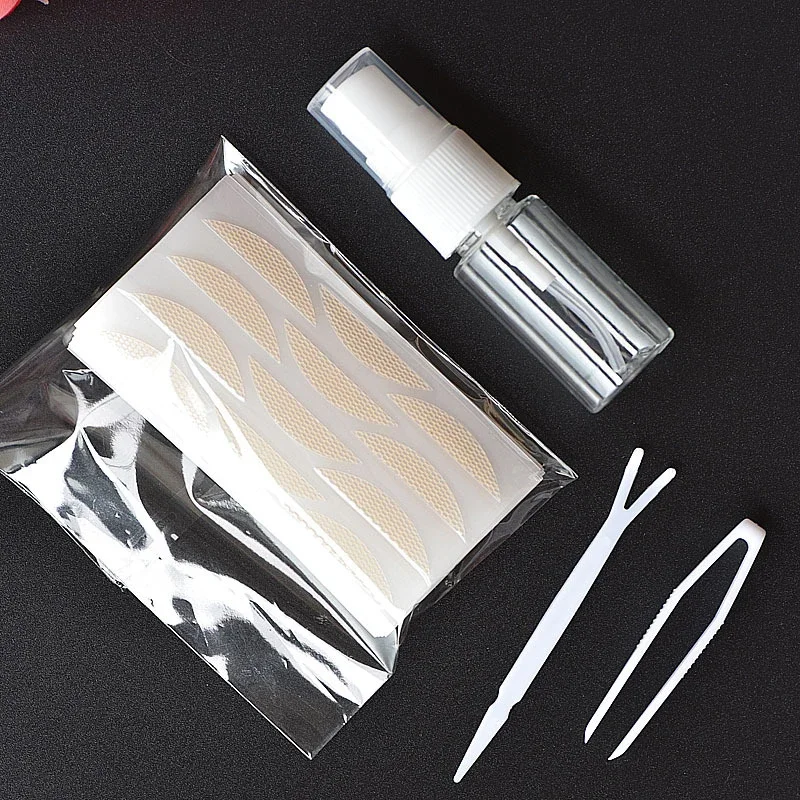 240개/팩 쌍꺼풀 테이프 세 가지 스타일 큰 눈 효과 투명 쌍꺼풀 스티커 접착제 없이 셀프 접착 쌍꺼풀 패치