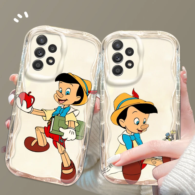 Disney Pinocchio Fashion For Samsung A55 A54 A53 A52 A35 A34 A33 A32 A25 A24 A23 A22 A21S A15 A13 A14 5G Wave Oil Soft