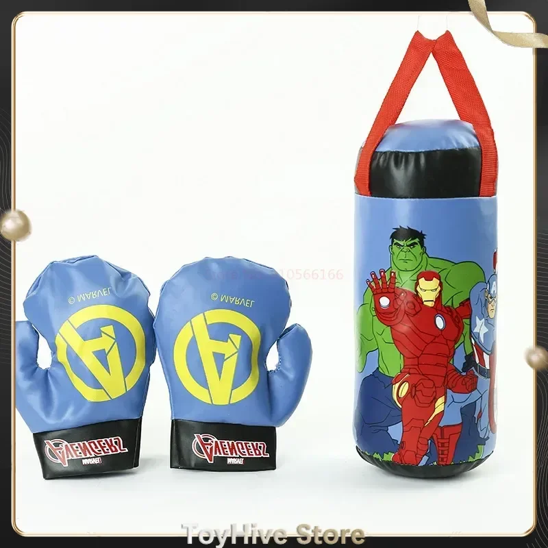 Spider Man Children'S Mini Boxing Set Glove+Bag Anime Cartoon Cute Sports Toy Physical Training Boy Girl Birthday X-Mas Gift Kid view 6