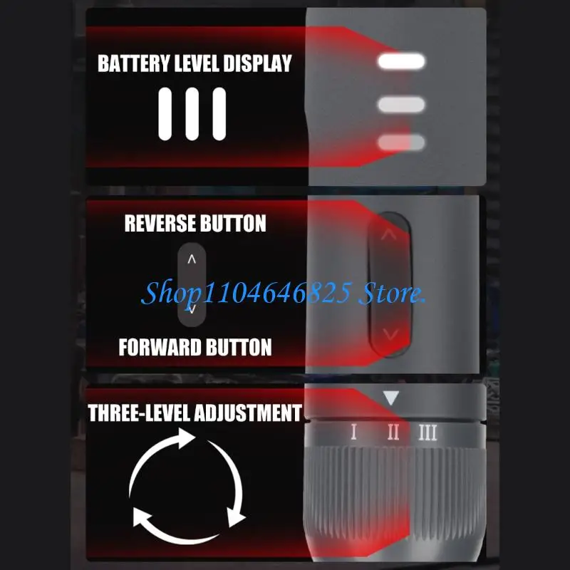 Rechargeable Cordless Electric Screwdriver Precise Power Tool Mini Drill for Mobile Phone Computer Outdoor Repair