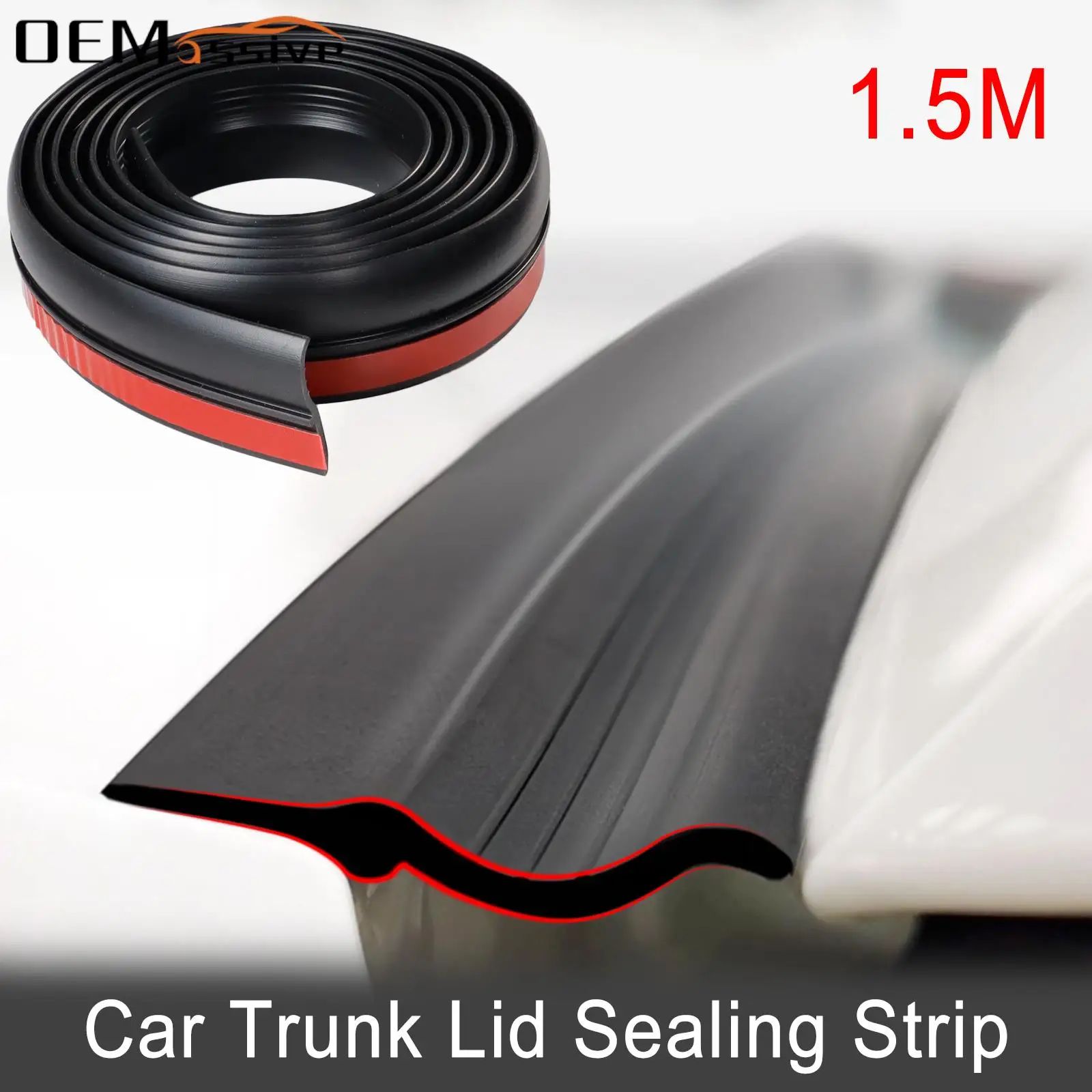 

Universal Car Rubber Sealing Strip Auto Trunk Lid Gap Seal Strip Hatchback Upper Edge Trim Waterproof Dustproof Auto Accessories