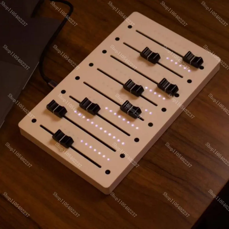 8 Track MIDI Fader Controller with VU Meter EM VU8 For DAW