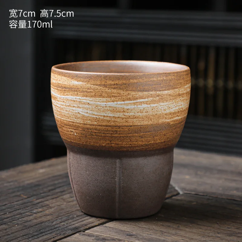 Home Coffeeware 2025 new Japanese stoneware espresso cup retro ceramic kung fu tea cup owner tea cup office and home water cup