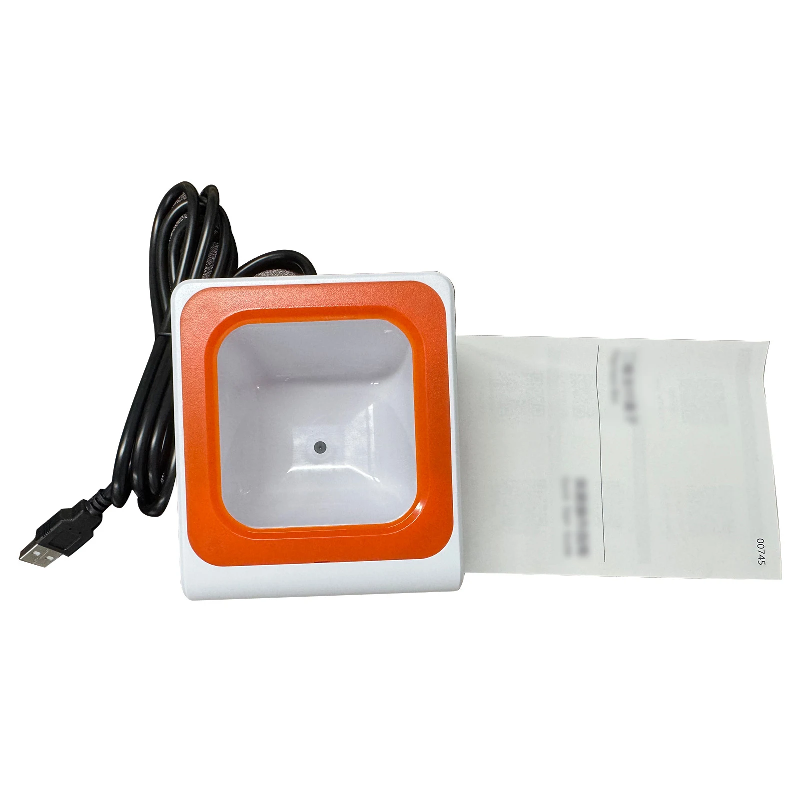 QR Desktop Scanner Desktop Barcode Scanner CMOS Sensor Voice Prompt Mobile Payment Code Scanning Box
