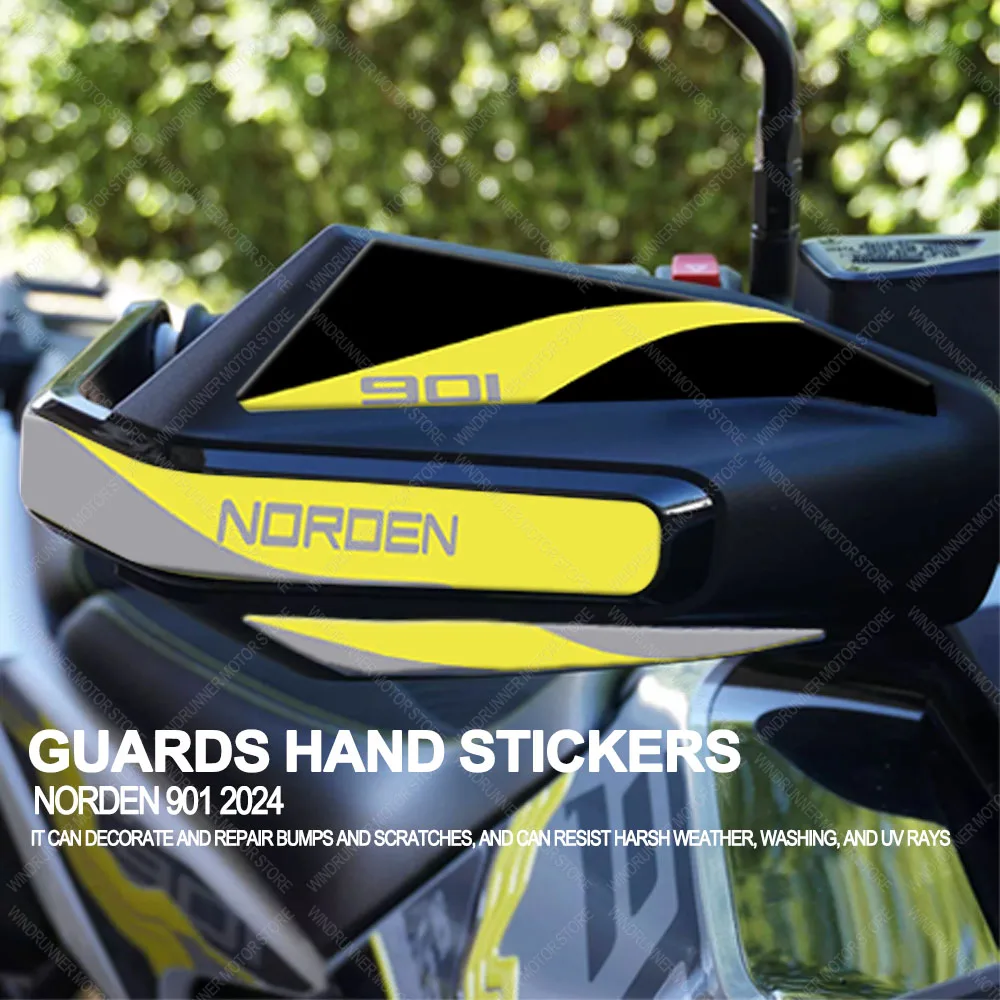 Motorcycle Accessories Waterproof Sticker Hand Guard Sticker 3D Resin Protective Sticker For Husqvarna Norden 901 2024