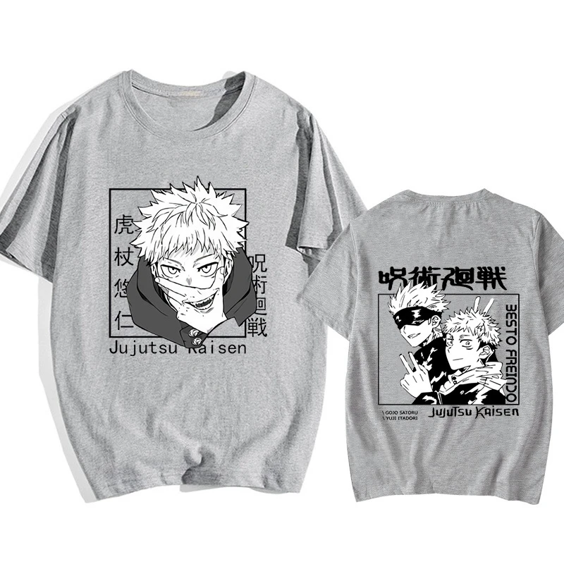 Inumaki Toge Jujutsu Kaisen Anime Trend T-Shirt Baumwolle Grafik-T-Shirt Herren Damen Sommer Streetwear – Detail 7
