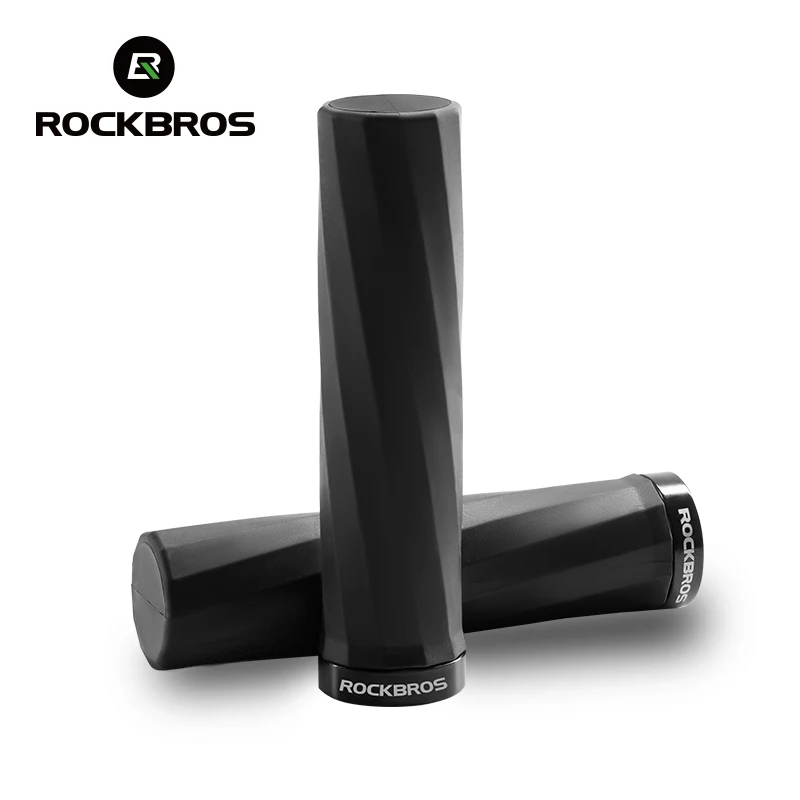 

ROCKBROS Bicycle Grips MTB TPE Cycling Handlebar Grips Unilateral Locking Shock-Absorbing Anti-Slip Bike Handlebars Ultraight