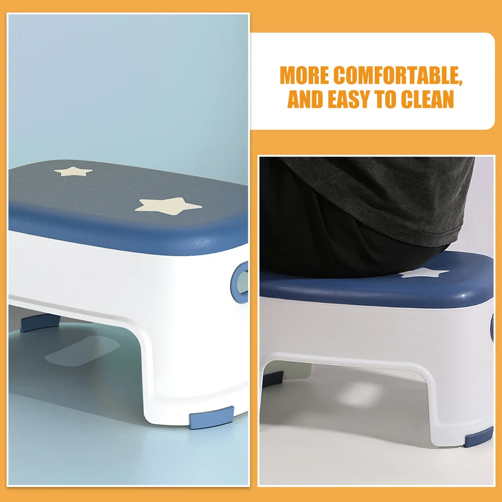 القرفصاء مسند القدمين الحمام كرسي مرحاض عدم الانزلاق مريح تصميم مدمج مريح أنبوب البراز للبالغين تعزيز السلامة #3