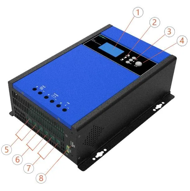 hybrid 48V 80A MPPT solar DC to AC charge solar controller OEM or ODM custom service