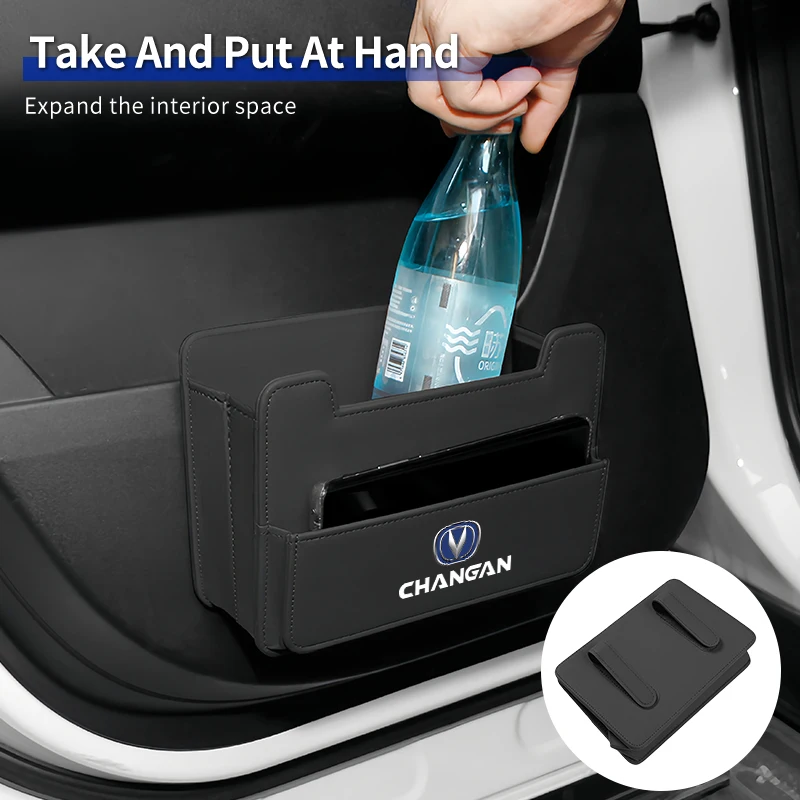 

Car Seat Back Storage Box Car Door Trash Can Phone Organizer For Changan CS75 CS35 CS15 CS95 RAETON CX70 CS55 EADO CX20 CS15EV