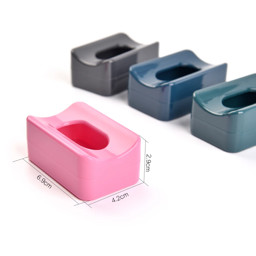 4 Colors Nail Powder Storage Box Gitter Powder Dust Collect Container Box Portable Acrylic Dipping Powder Reuse Nail Art Tool