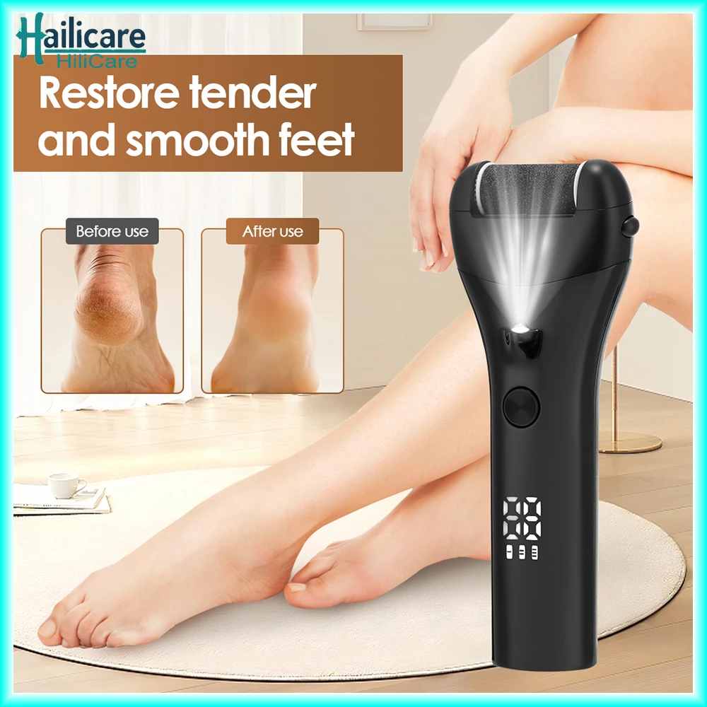 

Electric Foot Grinder with Digital Display Rechargeable Callus Remover Dead Skin Callus Removal Feet Care Pedicure Tools