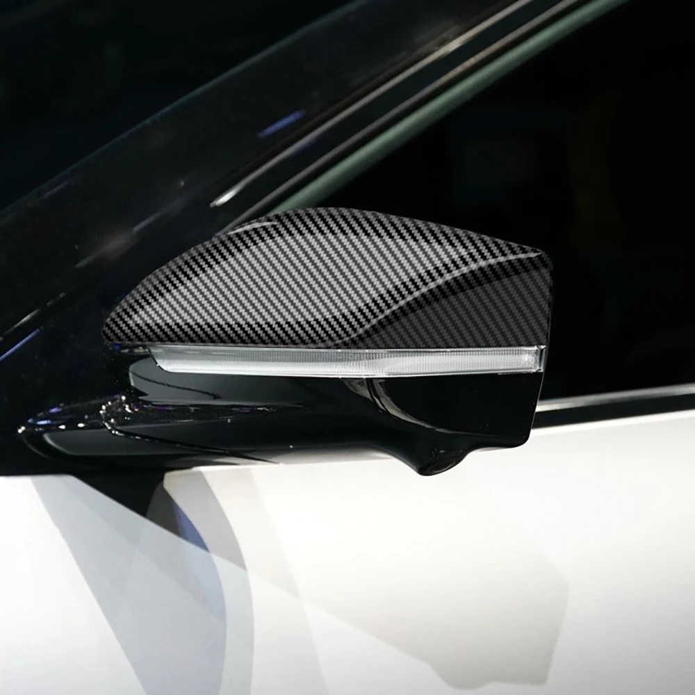 

For KIA EV6 2021 2022 2023 carbon Fiber Side Door Side Wing Rearview Mirror Cover Trim Protection Exterior Sticker Accessories