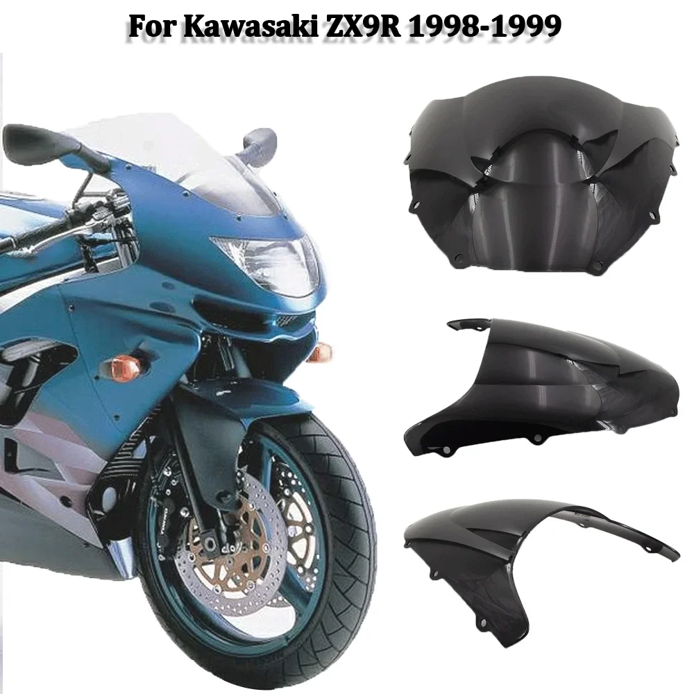 

For Kawasaki Ninja 636 ZX9R1998 1999 motorcycle windscreen ninja 636 zx9r Motorcycle glass windshield ZX9R