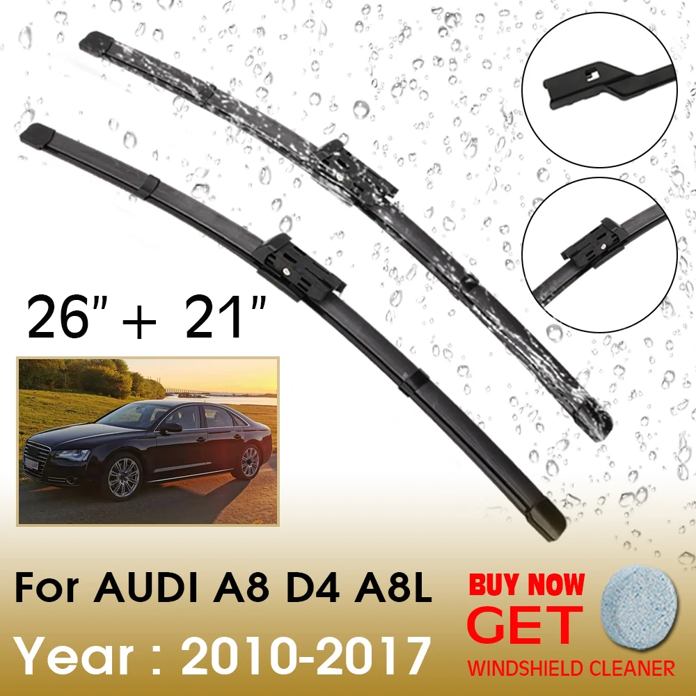 

Car Wiper Blade For Audi A8 D4 A8L 26"+21" 2010-2017 Front Window Washer Windscreen Windshield Wipers Blades Accessories