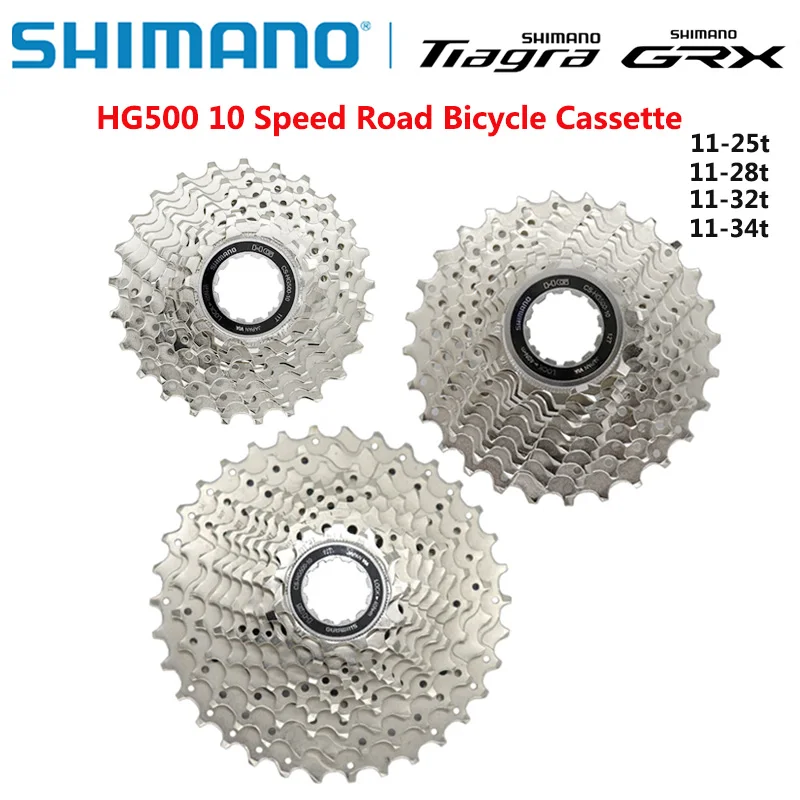 Shimano Tiagra 4600 4700 CS HG500 10 Speed Mountain Road Bike Cassette Freewheel 11-25 12-28 11-32 11-34t Bicycle accessories