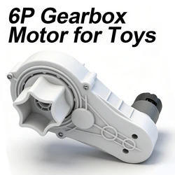 6P Gearbox with Motor for Kid's Electric Toys Car,Motor Gearbox for Children's Ride On Toys Car