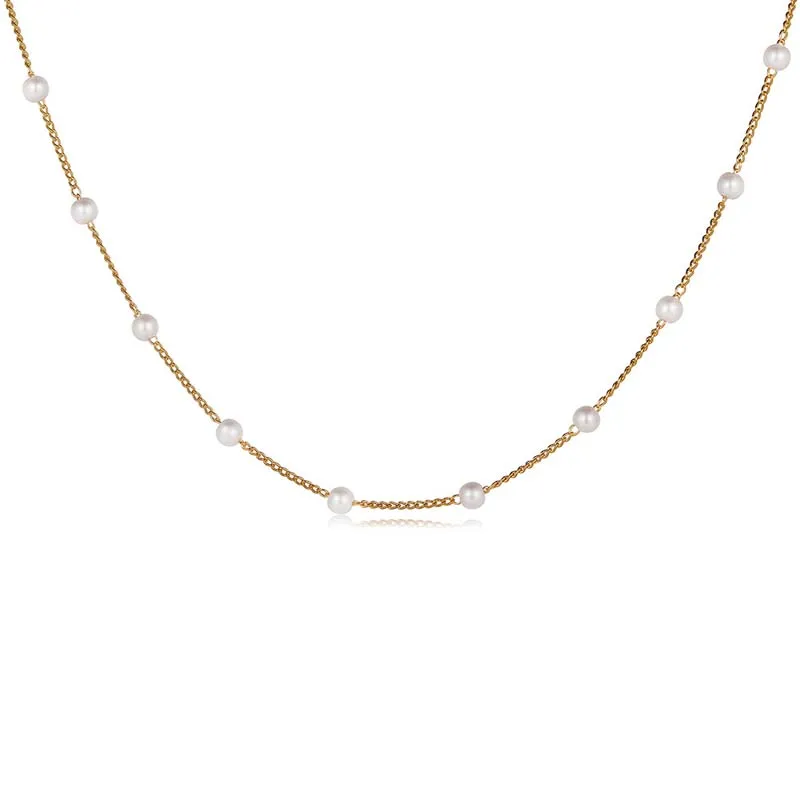 Neue Perlenkette für Damen, Kpop Perlen-Choker-Halskette in Goldfarbe, Gothic-Choker-Schmuck für den Hals, Anhänger 2026, Halsband für Mädchen – Detail 7