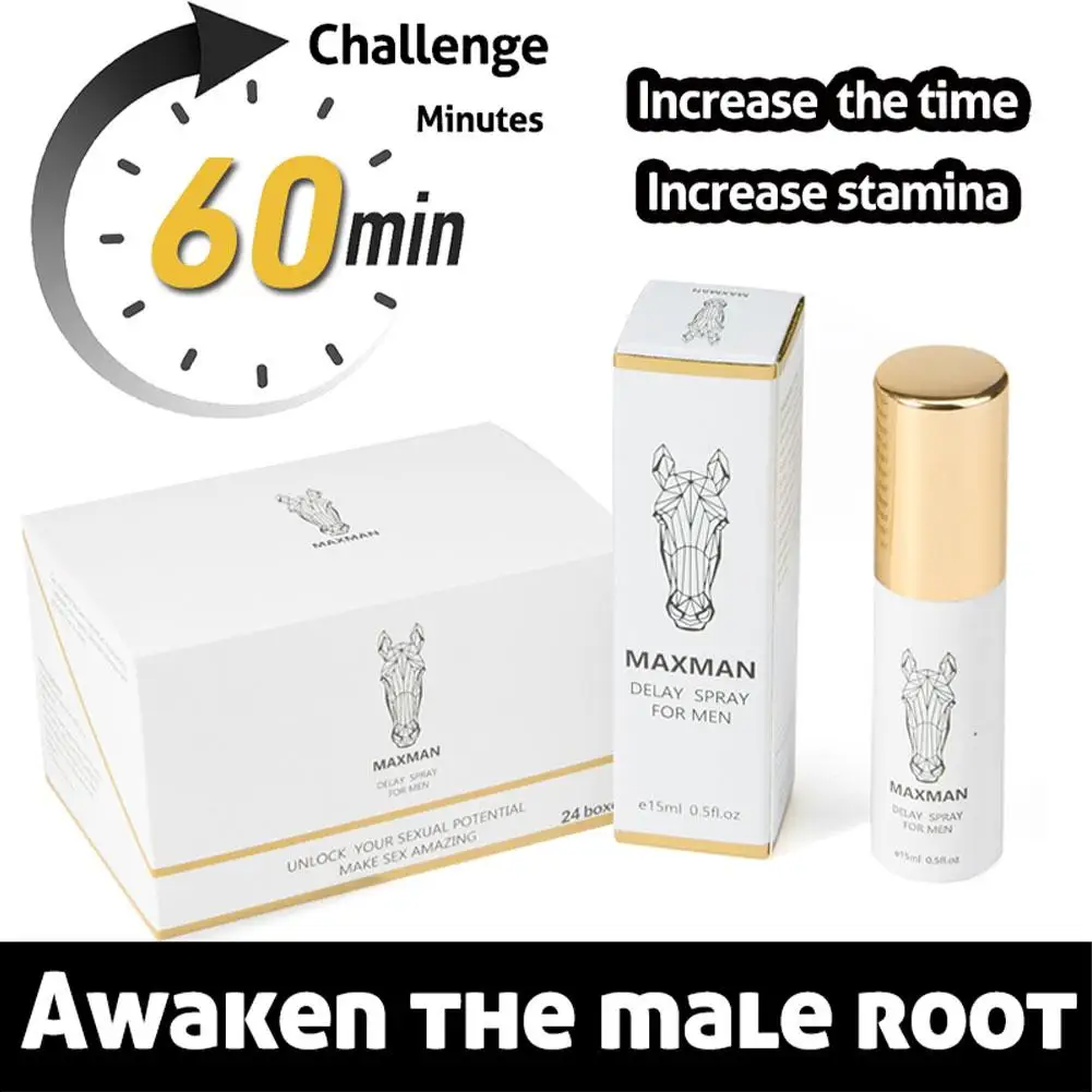 VIGA MAN MAXMAN تأخير SprayLasting طويلة 60 دقيقة نمو القضيب توسيع أصعب مكافحة سرعة القذف الاستخدام الخارجي الكبار