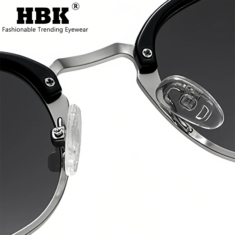 HBK Classic Men Prescription Sunglasses Round Frame Customized Optical Sun Glasses Women Business Outdoor Driving Eyewear - Image 3