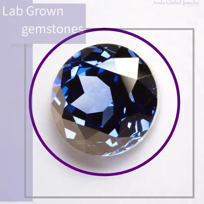 

S-F-Lab Grown Sapphire Royal Blue Color Round Cut AAA+Clarity for Jewelry Setting&Custom Design Selectable Certificate