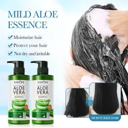 500ml Aloe Vera Anti-Dandruff Oil Control Fluffy Smoothing Shampoo Dandruff Removal Cleansing Shampoo Hair Care
