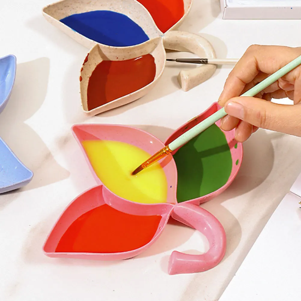 

10Pcs Plastic Paint Palette Set Multi-Functional Watercolor Mixer Tray for Painting Color Blending Reliable Pigment Storage Art
