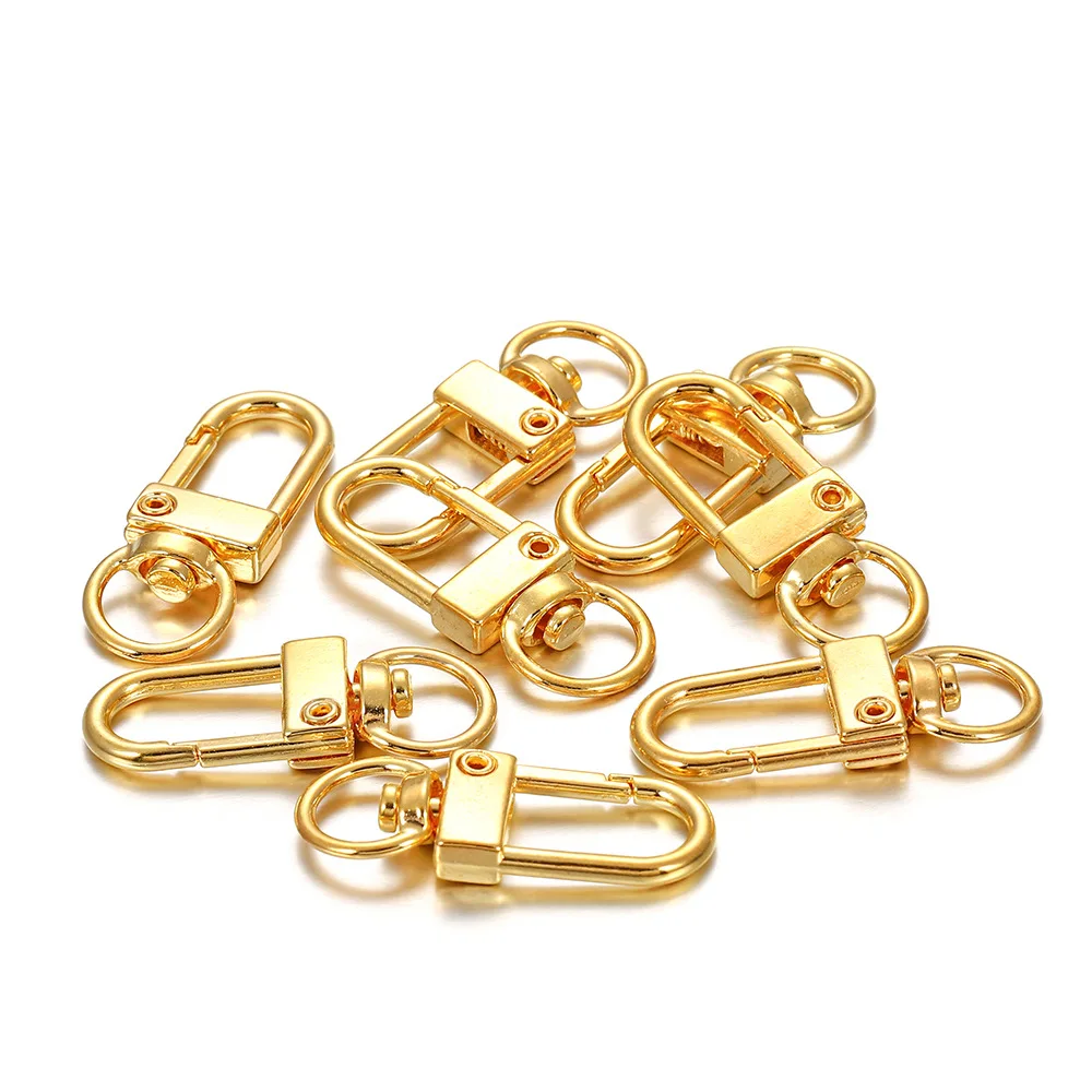 20 Stück silberfarbene Karabinerverschluss-Schlüsselanhänger, drehbare Schlüsselanhänger, Metall-Hummerverschlüsse, Haken für DIY-Schlüsselanhänger, Taschen, Zubehör ﻿ – Detail 4