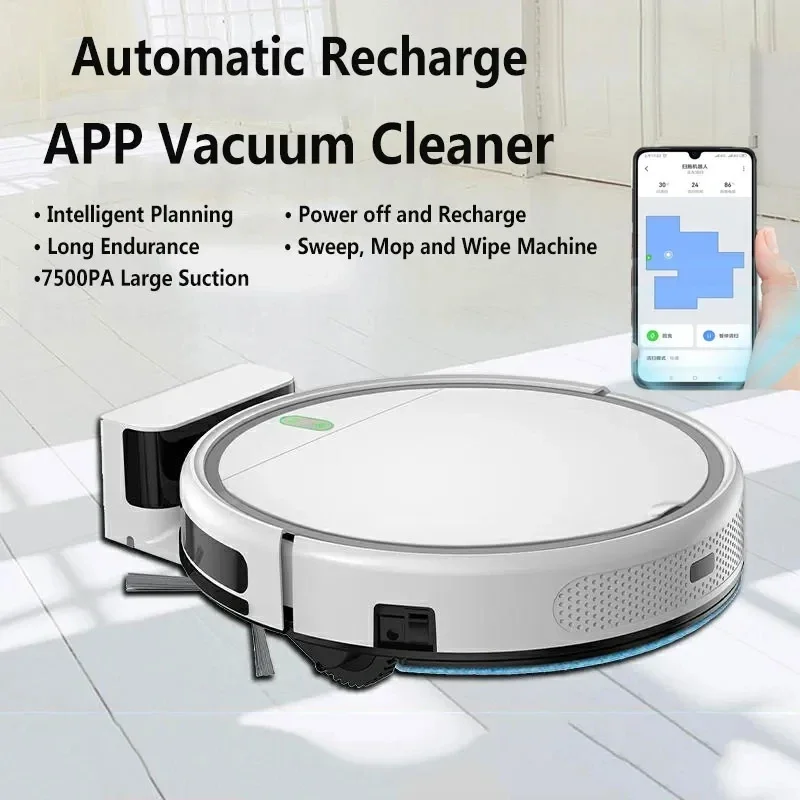 

New 3600PA Robot Vacuum Cleaner Smart Automatic Charging Navigation Area On Map Intelligent Home Appliance Sweeping Robot Sweepe