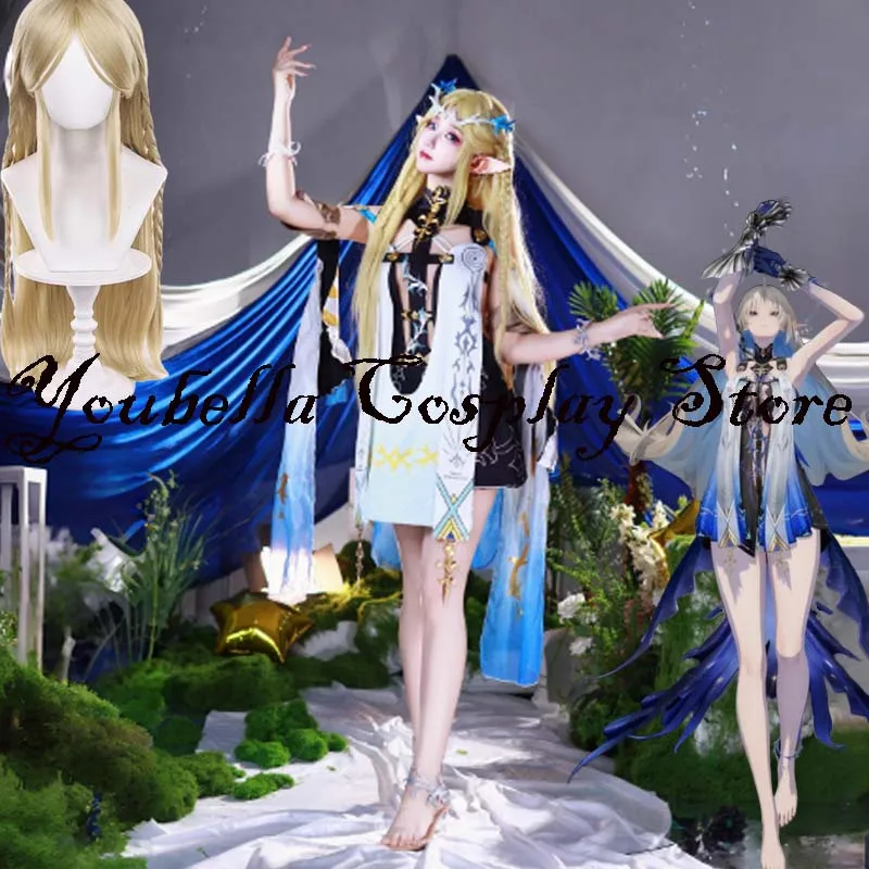 

Cartethyia Cosplay Costume Game Wuthering Waves Cosplay Dress Game Clothes Wig Women Sexy Elf Halloween Party New Girls Outfit