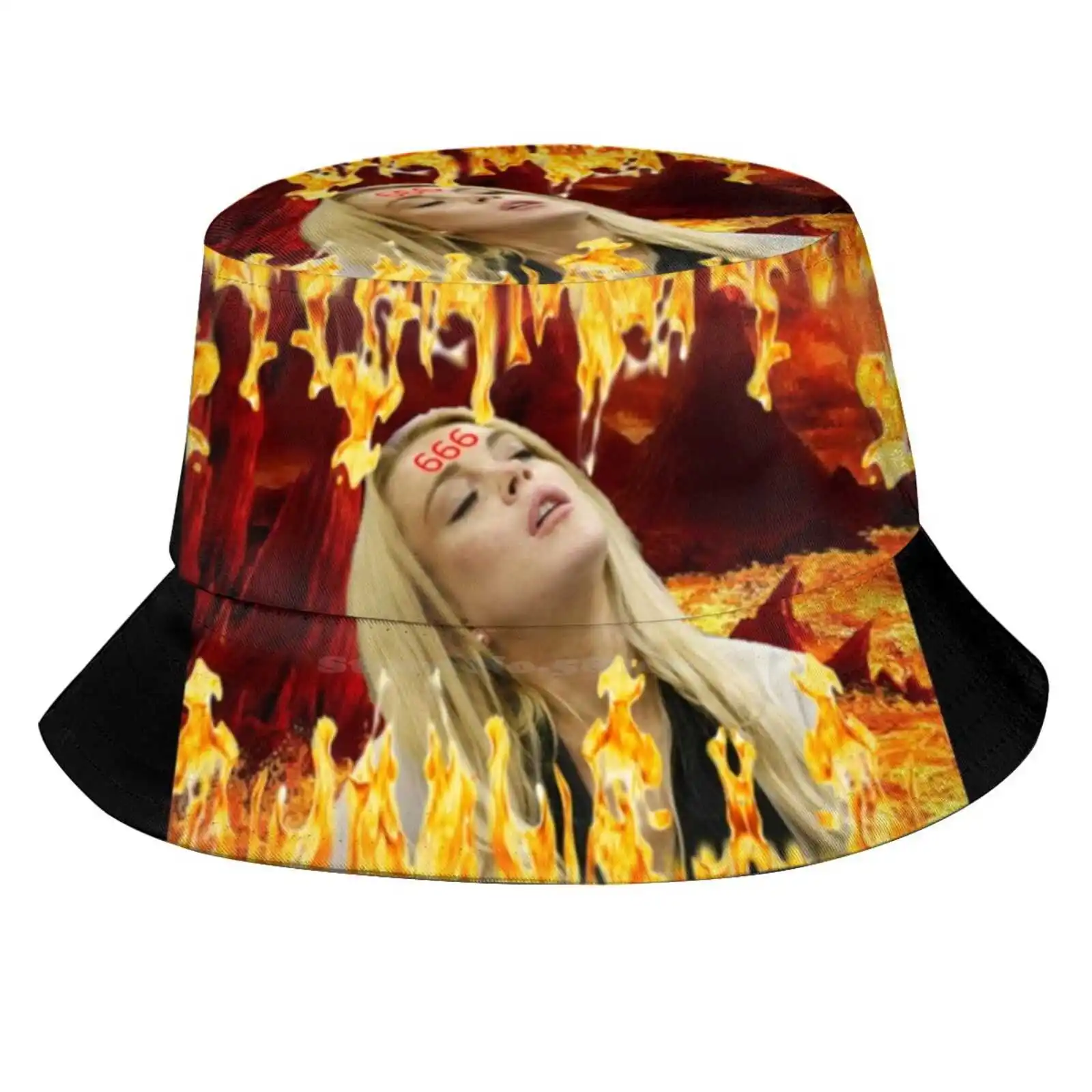 Lindsay In Court Hell Sun Cap Fisherman Hat Bucket Hats Lilo Celeb Pop Mean Girls Actress Lindsay Lohan Mugshot Funny