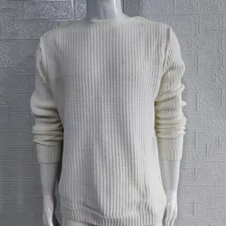 Men's Sweater Spring And Autumn New Fashion Slim Long Sleeve Round Neck Cover Casual Large Size Sweater