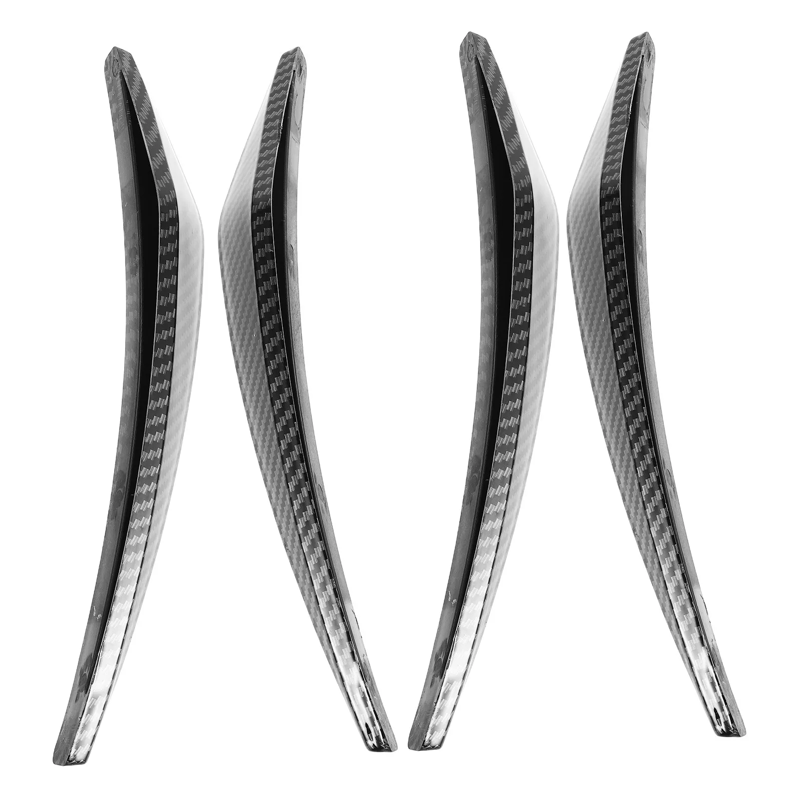 

4Pcs Universal Carbon Fiber Car Wheel Eyebrow Trim Protector Strip Exterior Widened Arch Bumper Guard Scratch Protection
