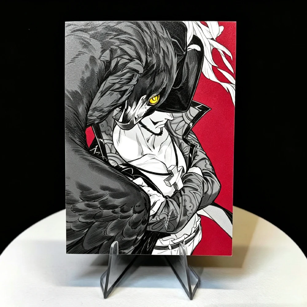 

60Pcs/set Diy Self Made One Piece Dracule Mihawk Card Sleeves Ws Ptcg Opcg Dracule Mihawk Card Protective Cover Gift Toys