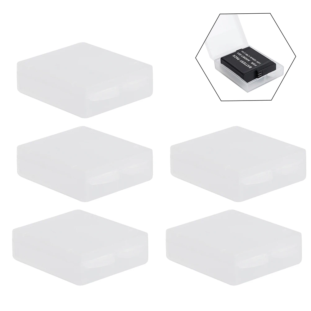 

5 Pack Camera Box White Holder Portable Case For 5 Accessories Protect Dust Water Travel