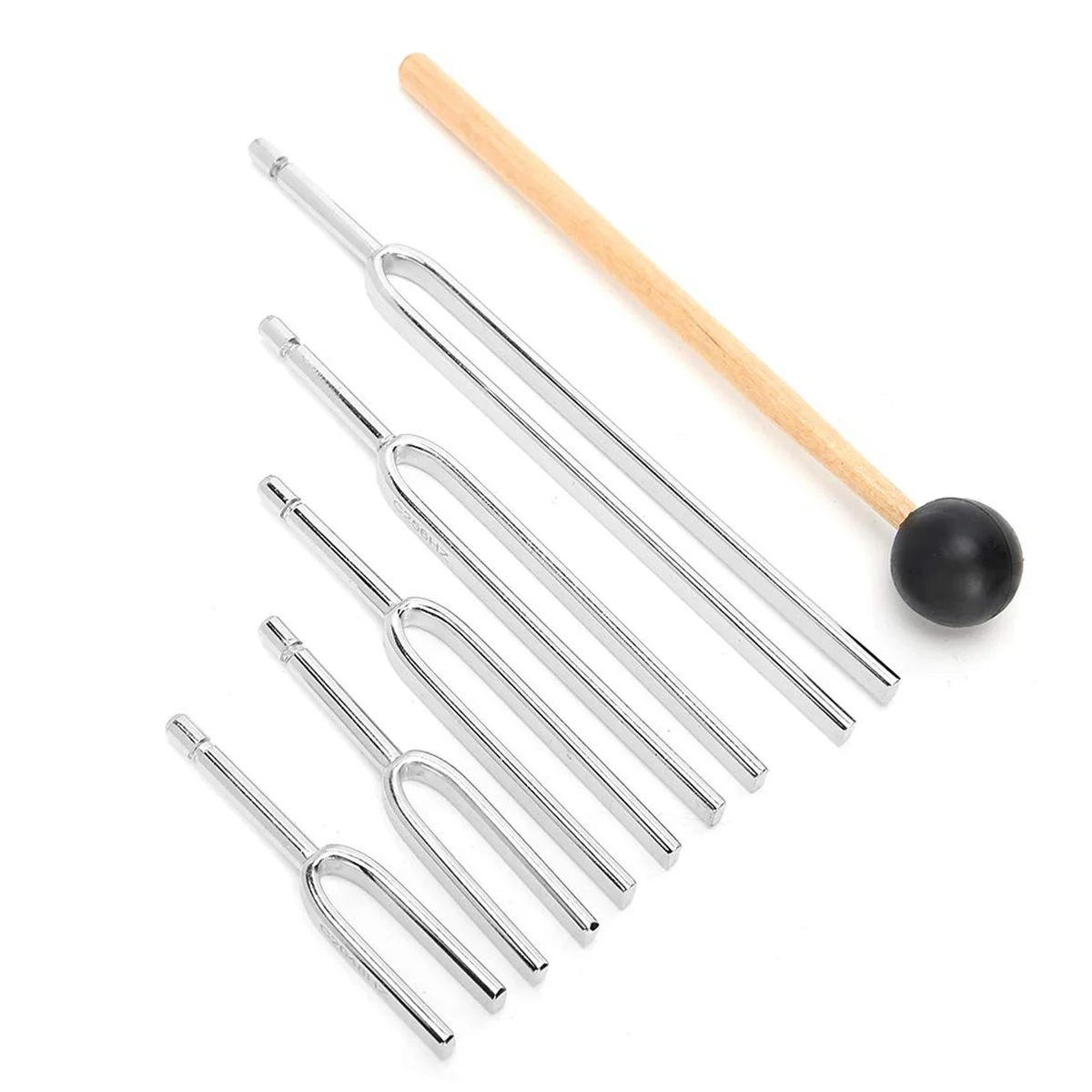 128HZ 256HZ 512HZ 1024HZ 2048HZ Aluminum Alloy Tuning Fork Sound Healing Tool Set Tuning Fork Sound Healing Tool Set