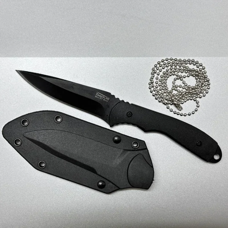 

Portable EDC Self-Defense Knife 5CR15 Steel High Hardness Outdoor Camping Mini Straight Knife Fixed Knife Multifunctional Tool