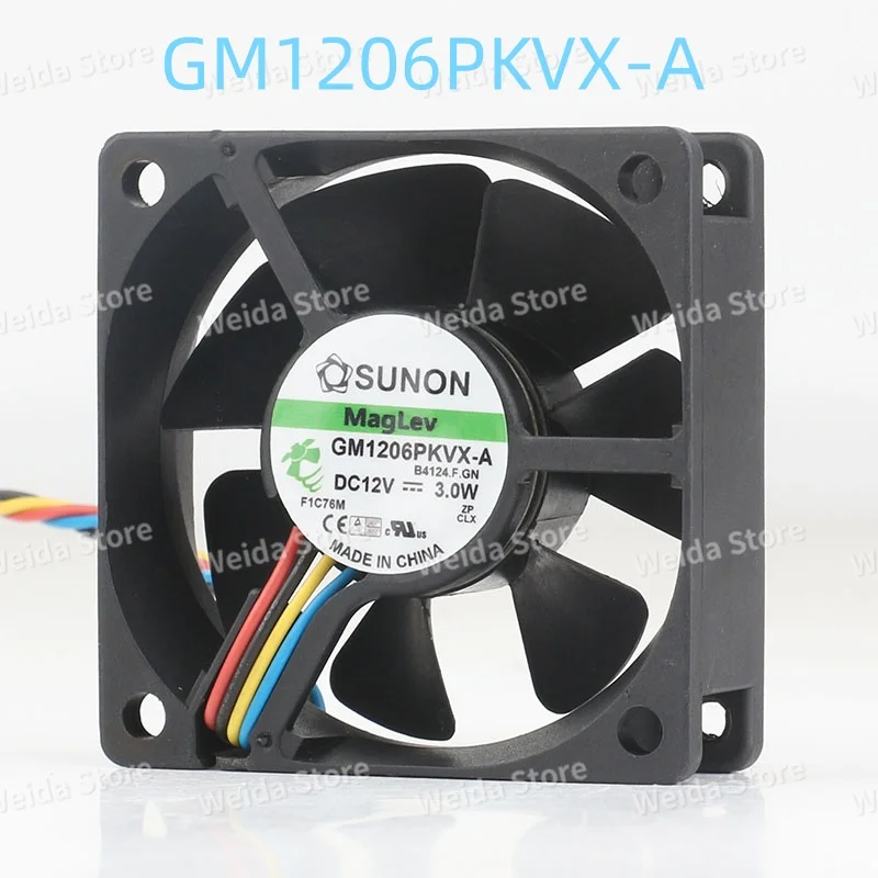 SUNON Precision 6CM 6020 5V 24V 48V DC 12V 3.0W 4-pin PWM case cooling fan GM1206PKVX-A