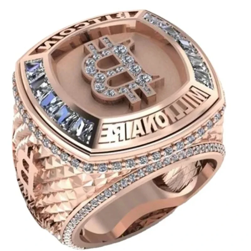 Letter commemorative edition delicate neutral ring