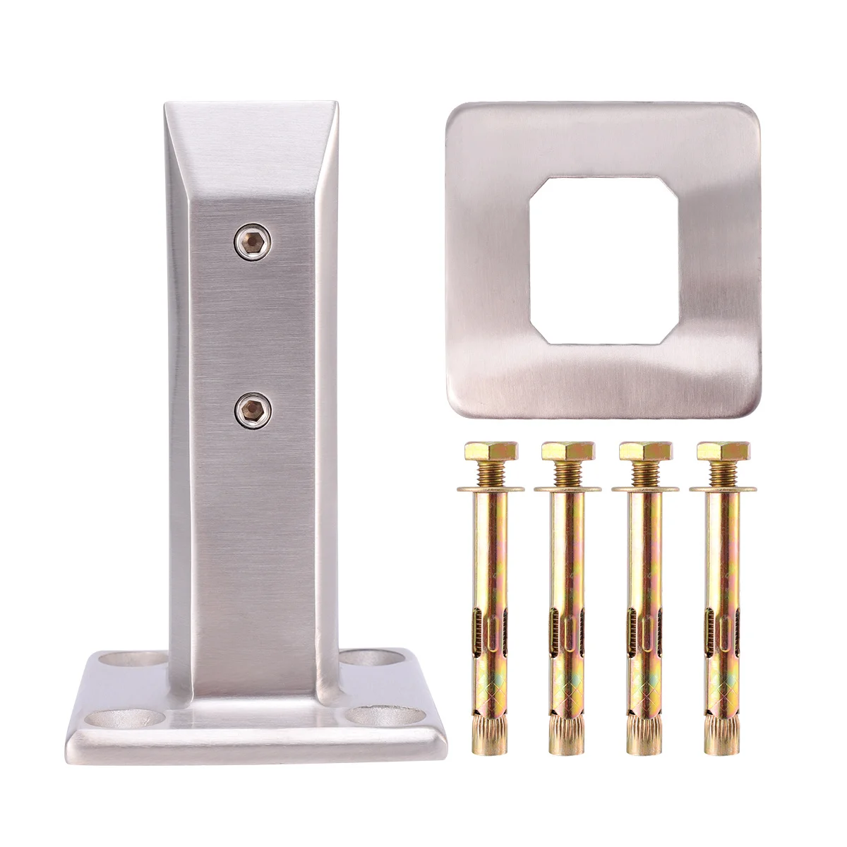 

Поддержка стекла из нержавеющей стали, мини-фиксирующий зажим для надежной сборки стекла, инструменты не требуется, кронштейн с крышкой