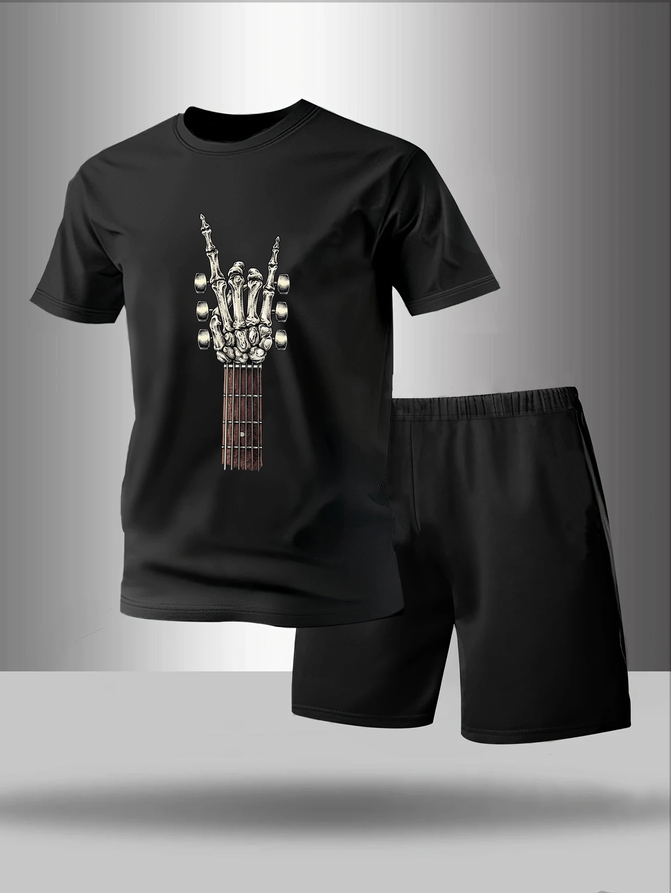 

Мужская пижама из двух частей для весны, лета, осени и зимы, с короткими рукавами и шортами, модный домашний комплект с геометрическим узором.