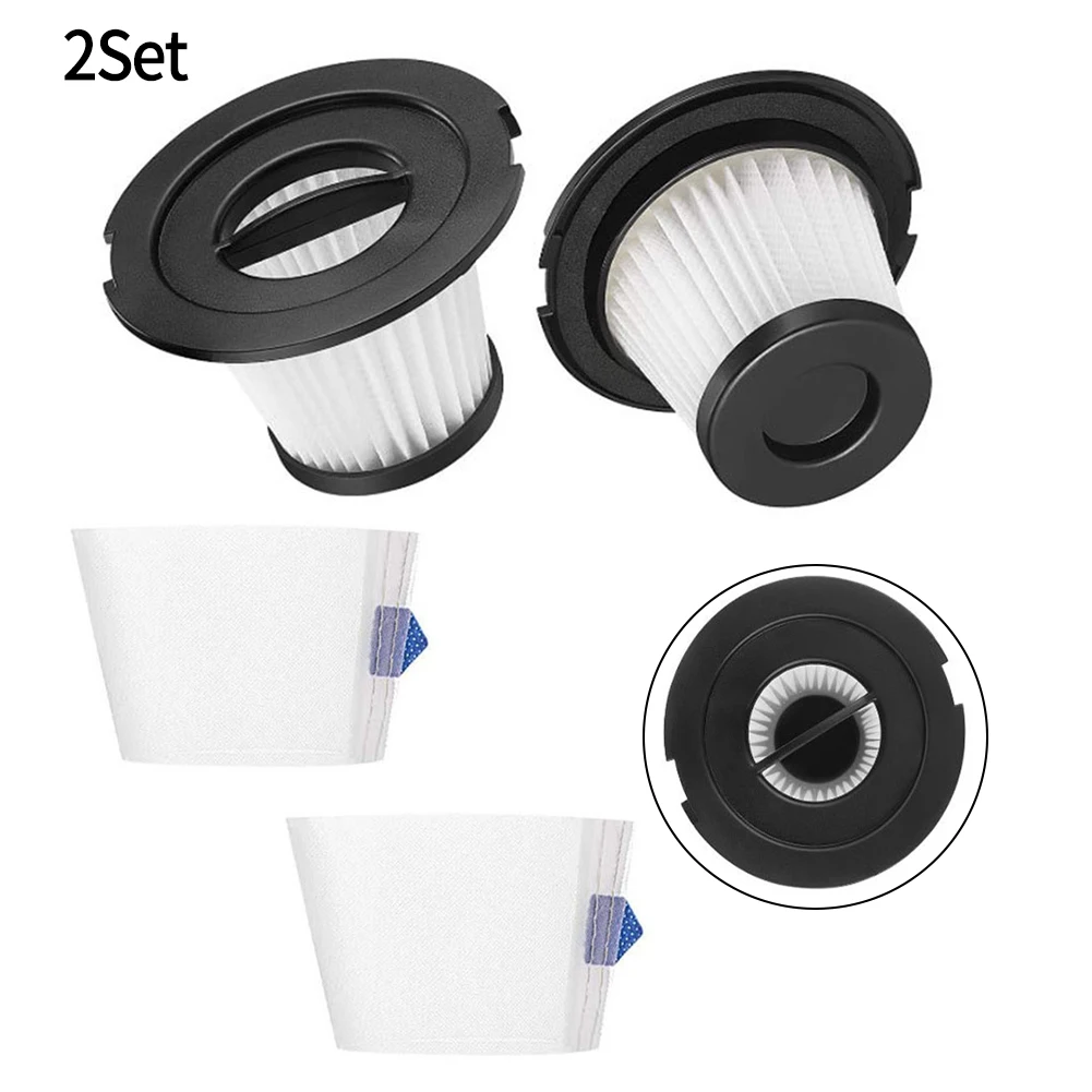 2 Pcs Filters For Greenote GSC50 Cordless Vacuum Cleaner Household Vacuum Cleaner Filter Replace Attachment Home Appliance Spare