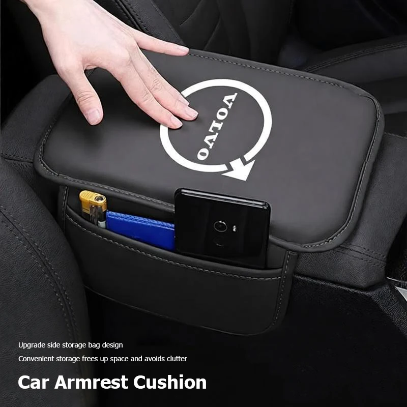 

1Pcs Car Armrest Pad With Storage Bag Center Console Cushion For Volvo ES90 EC40 EX40 EM90 XC90 V90 V60 XC60 V40 S80 S60 S90 C40