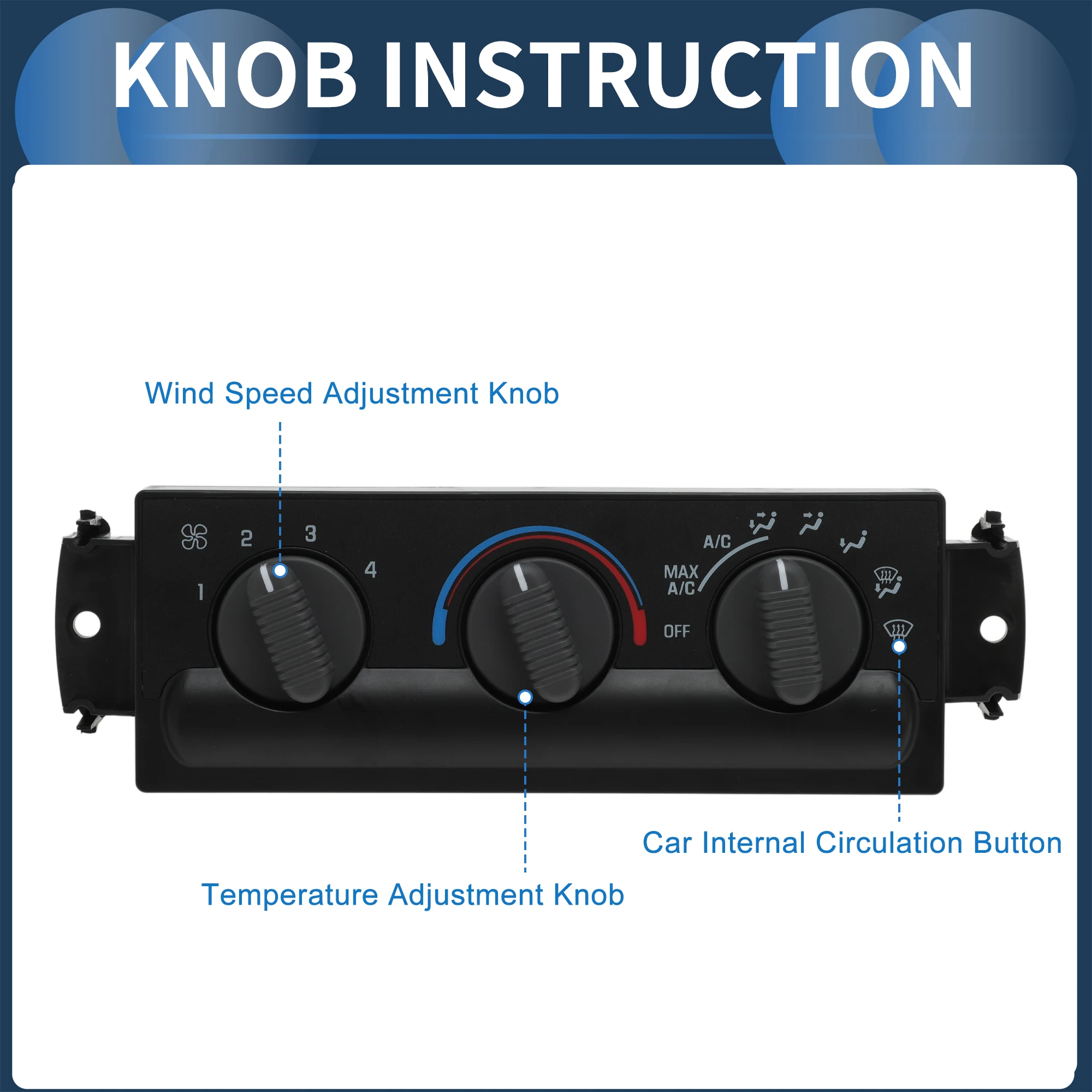 UXCELL No.16233939A クライメートコントロールモジュール シボレー S10 GMC ソノマ用