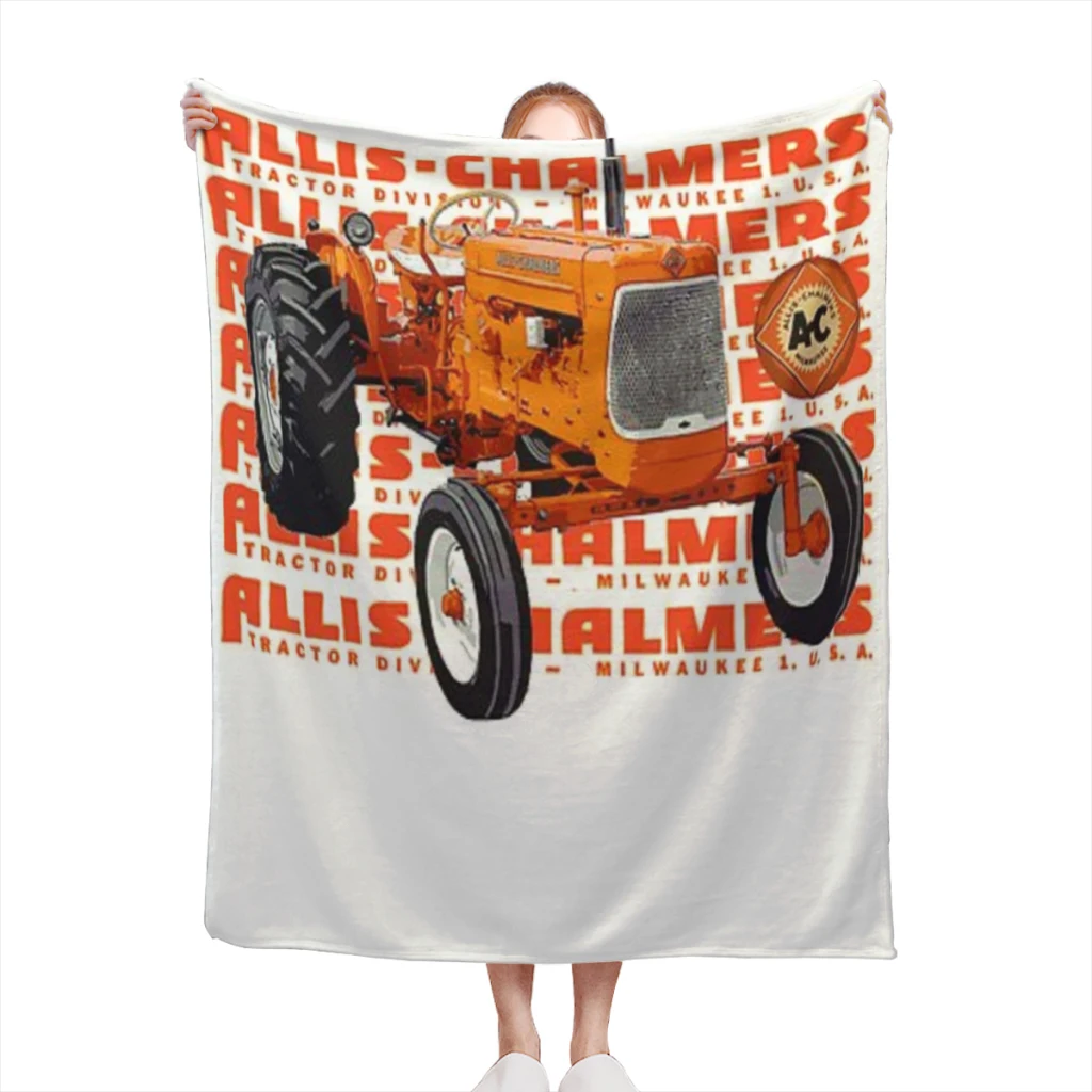 

Vintage Allis-Chalmers Comfortable Flanne Blanket Comforter Flannel Soft throw Blankets Warm Home and Summer Blanket