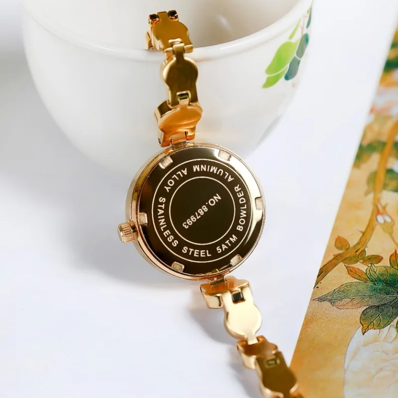 Hotan Bracelet Quartz With Elegant Dial, White Jade Watch Women, Jadeite