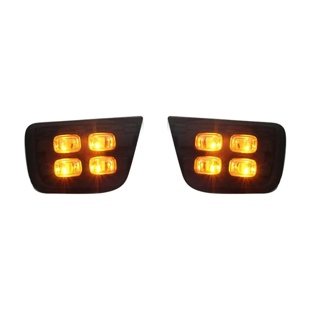 2006-2009 LED Daytime Running Light White/Amber LED Foglamp cover foglight Fit For Toyota 4Runner