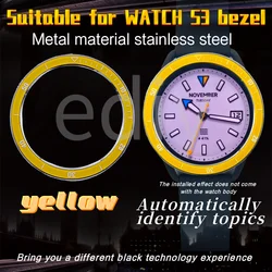 Cover for Xiaomi S3 watch original bezel watch S3 dial yellow black rainbow Bluetooth version esim version automatic recognit